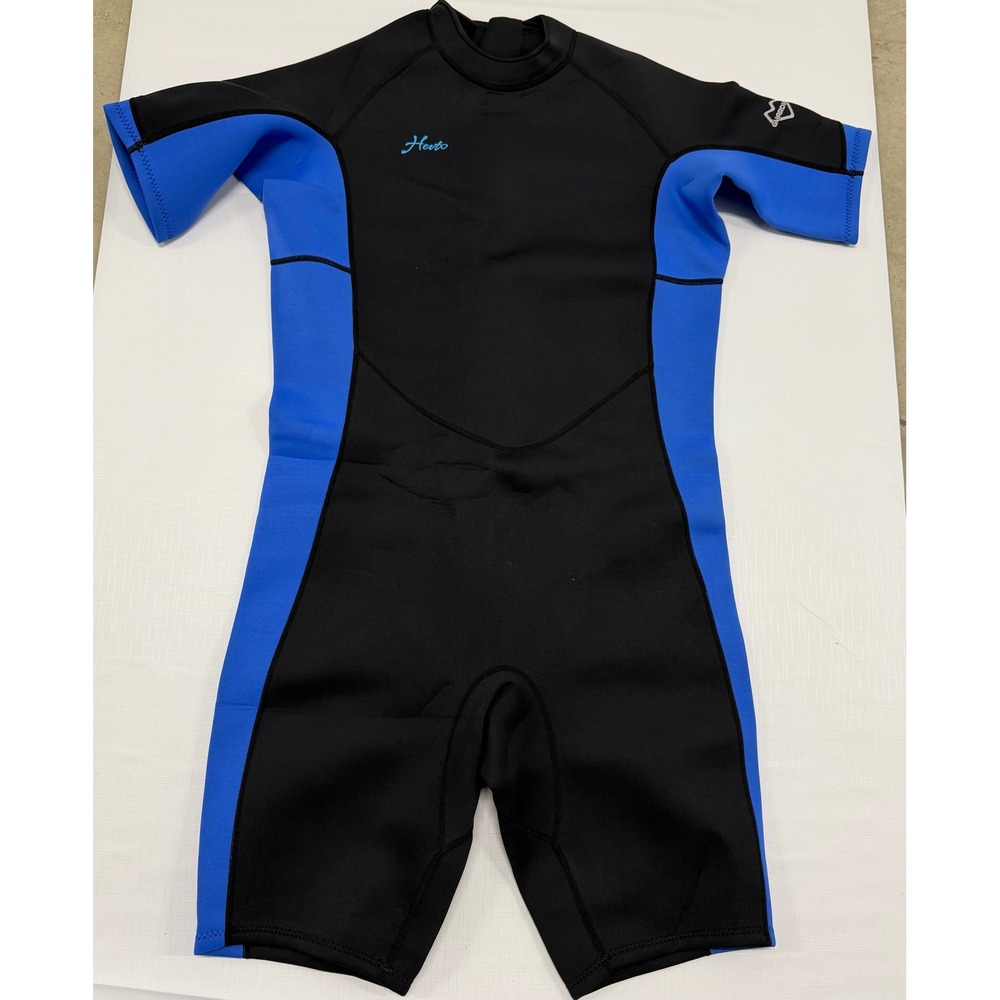 Hevto Men's 2mm Neoprene Shorty Wetsuit for Surfing, Diving & Swimming, Size 3XL